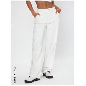 Wide leg cargo pants